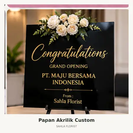 Papan Bunga Akrilik Nias Selatan